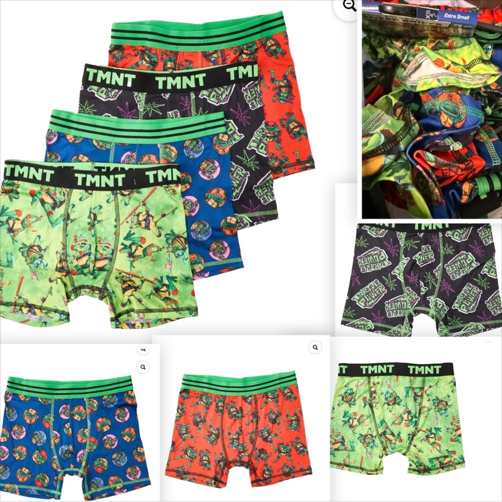 TMNT Boys' Boxer Briefs Set NWT